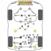 Powerflex BMW Serie 5  E39 520 to 530  Barra di collegamento inferiore anteriore alla boccola del telaio Fig.1 (2) PFF5-510 - immagine 2