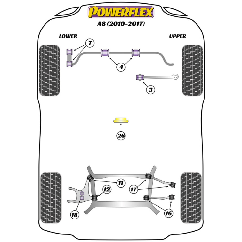 Powerflex Audi A8 (2010 - 2017) Perno guida di montaggio ruota PowerAlign (1) PF99-514-15 2 Powerflex Audi   A8 (2010 - 2017)  Perno guida di montaggio ruota PowerAlign (1) PF99-514-15 - immagine 2