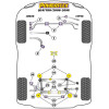 Powerflex Audi A4 Quattro incl. Allroad (2008 - 2016) Braccio del raggio inferiore anteriore alla boccola del telaio Caster regolabile Fig.2 (2) PFF3-702G 3 Diag 3257jpgw600