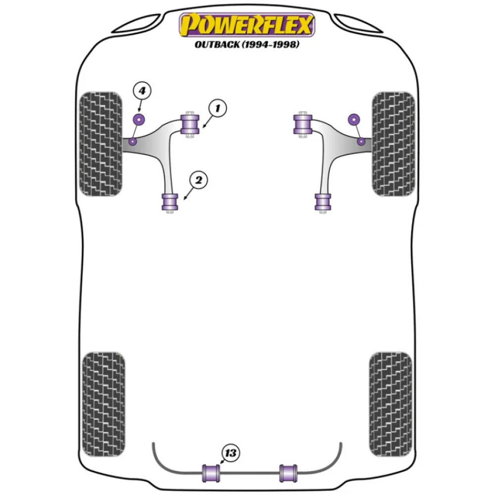 Powerflex Subaru Outback (1994 - 1998) Kit bulloni di camber PowerAlign (14 mm) (1) PFA100-14 2 Powerflex Subaru Outback (1994 - 1998) Kit bulloni di camber PowerAlign (14 mm) (1) PFA100-14 - immagine 2