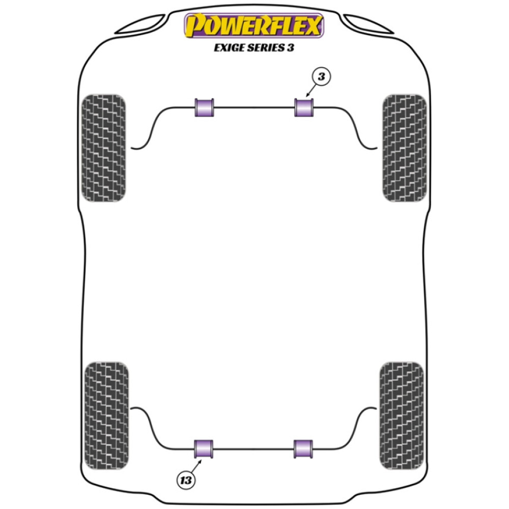 Powerflex Lotus  Exige Serie 3 (2012-2016)   Perno guida di montaggio ruota PowerAlign (1) PF99-512-15 - immagine 2