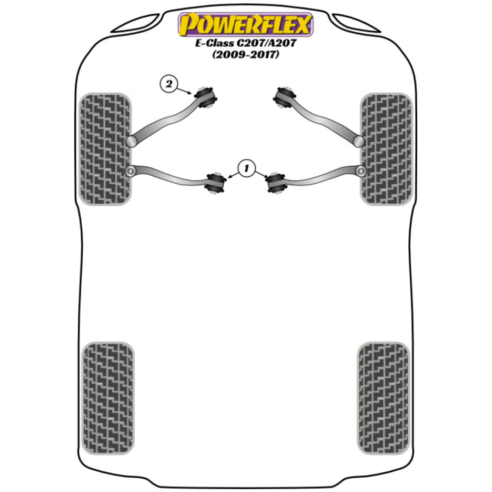 Powerflex Mercedes-Benz Classe E C207/A207 (2009-2017)   Perno guida di montaggio ruota PowerAlign (1) PF99-514-15 - immagine 2