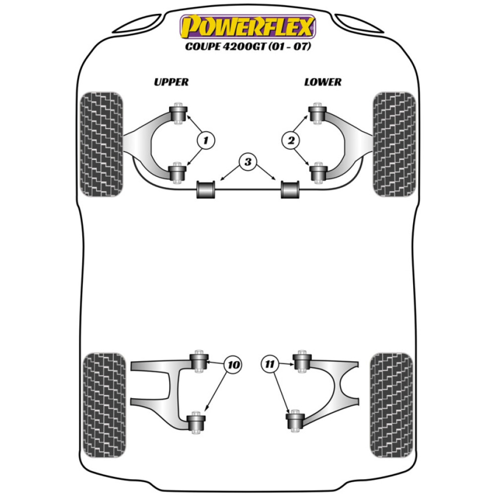 Powerflex Maserati 4200GT Coupe (2001 - 2007)    Perno guida di montaggio ruota PowerAlign (1) PF99-514-15 - immagine 2