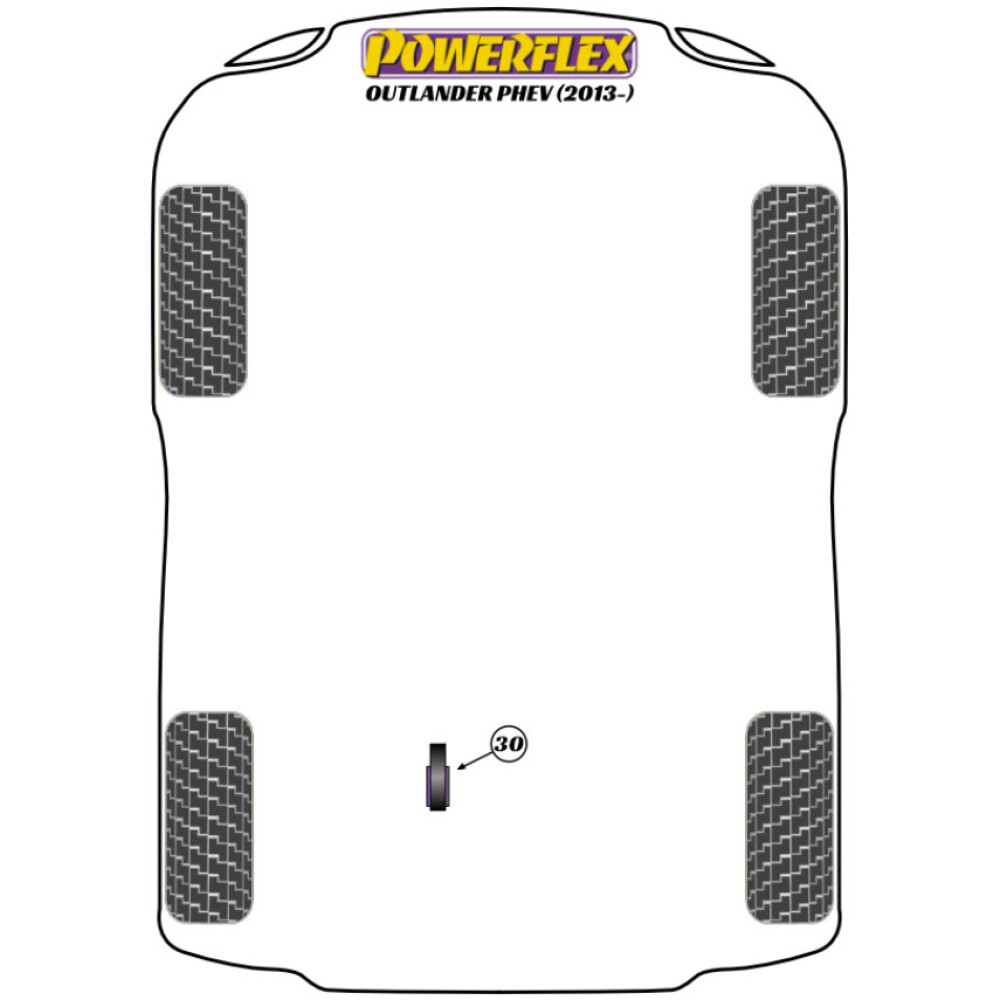 Powerflex Mitsubishi  Outlander PHEV (2013-)   Kit bulloni di camber PowerAlign (14 mm) (1) PFA100-14 - immagine 2