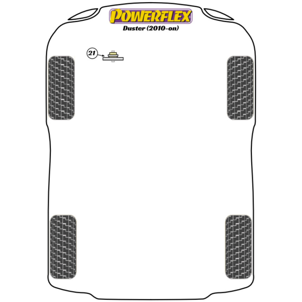 Powerflex Dacia Duster    Perno guida di montaggio ruota PowerAlign (1) PF99-512-15 - immagine 2