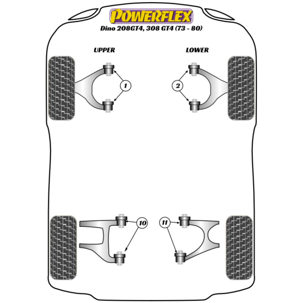 Powerflex Ferrari Dino 208/308 GT4 (1973 - 1980) Perno guida di montaggio ruota PowerAlign (1) PF99-514-15 2 Powerflex Ferrari Dino 208/308 GT4 (1973 - 1980) Perno guida di montaggio ruota PowerAlign (1) PF99-514-15 - immagine 2