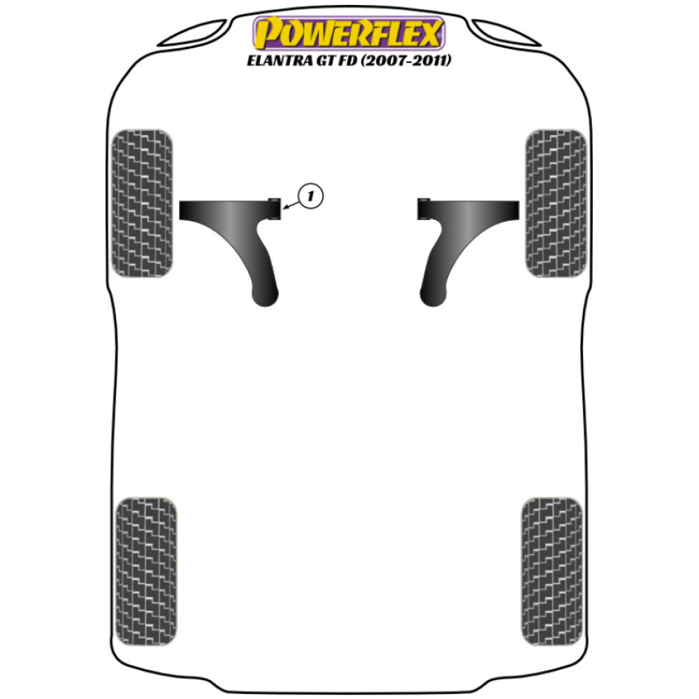 Powerflex Hyundai  Elantra GT FD (2007 - 2011)   Kit bulloni di camber PowerAlign (14 mm) (1) PFA100-14 - immagine 2