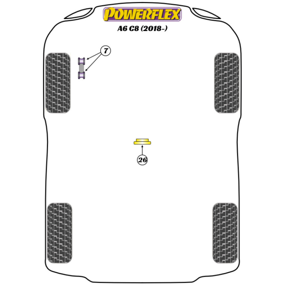 Powerflex Audi A6/S6 C8 Perno guida di montaggio ruota PowerAlign (1) PF99-514-15 2 Powerflex Audi   A6/S6 C8  Perno guida di montaggio ruota PowerAlign (1) PF99-514-15 - immagine 2