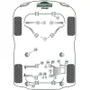 Powerflex BMW Serie 5  E39 M5  Boccola e staffa di montaggio dello scarico (1) EXH034BLK - immagine 3
