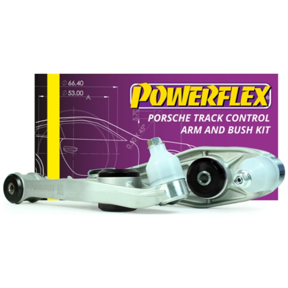Powerflex Porsche 987C Cayman (2005 - 2012)    Kit braccio oscillante e boccola di controllo della pista Fig.2F (2) PF57K-1002BLK