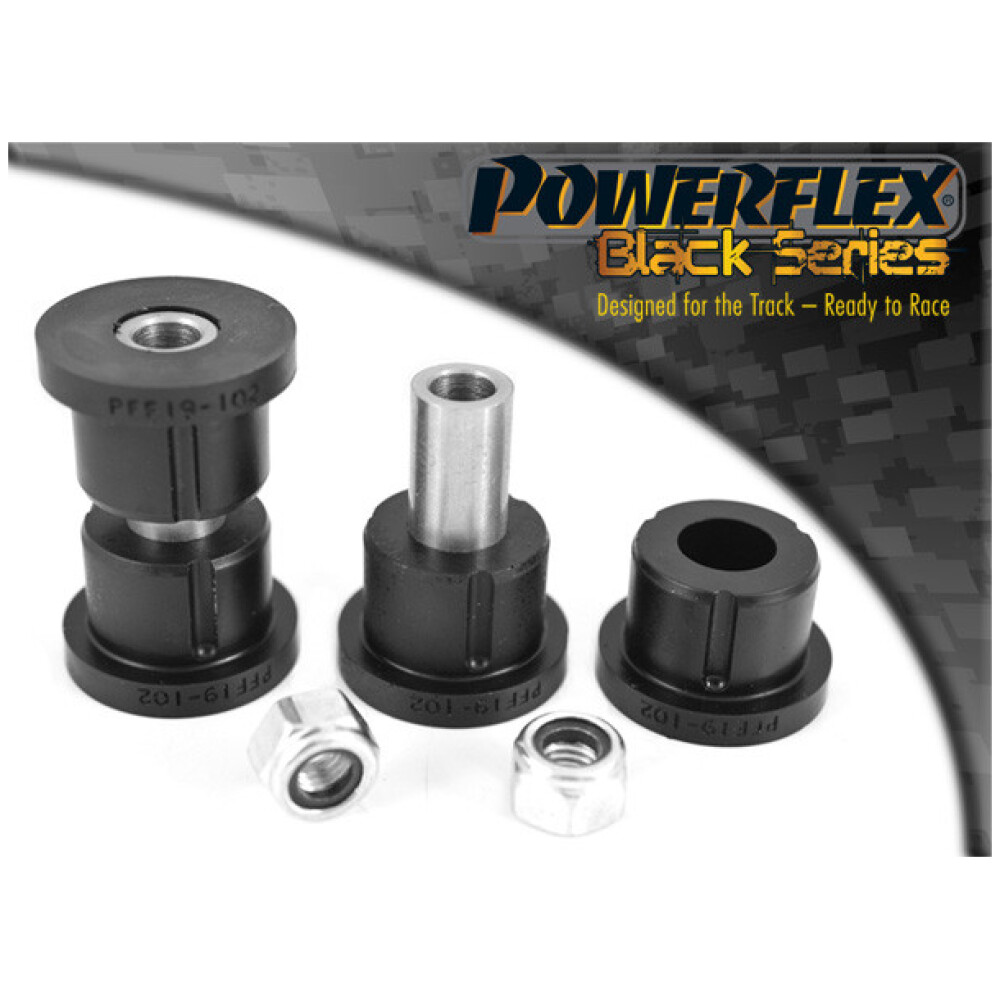 Powerflex Ford  Escort Mk3 & 4 incl. XR3i/RS1600i, Orion Mk1 & 2 (1980-1990)   Boccola del braccio di controllo della carreggiata anteriore interna Fig.2 (2) PFF19-102BLK
