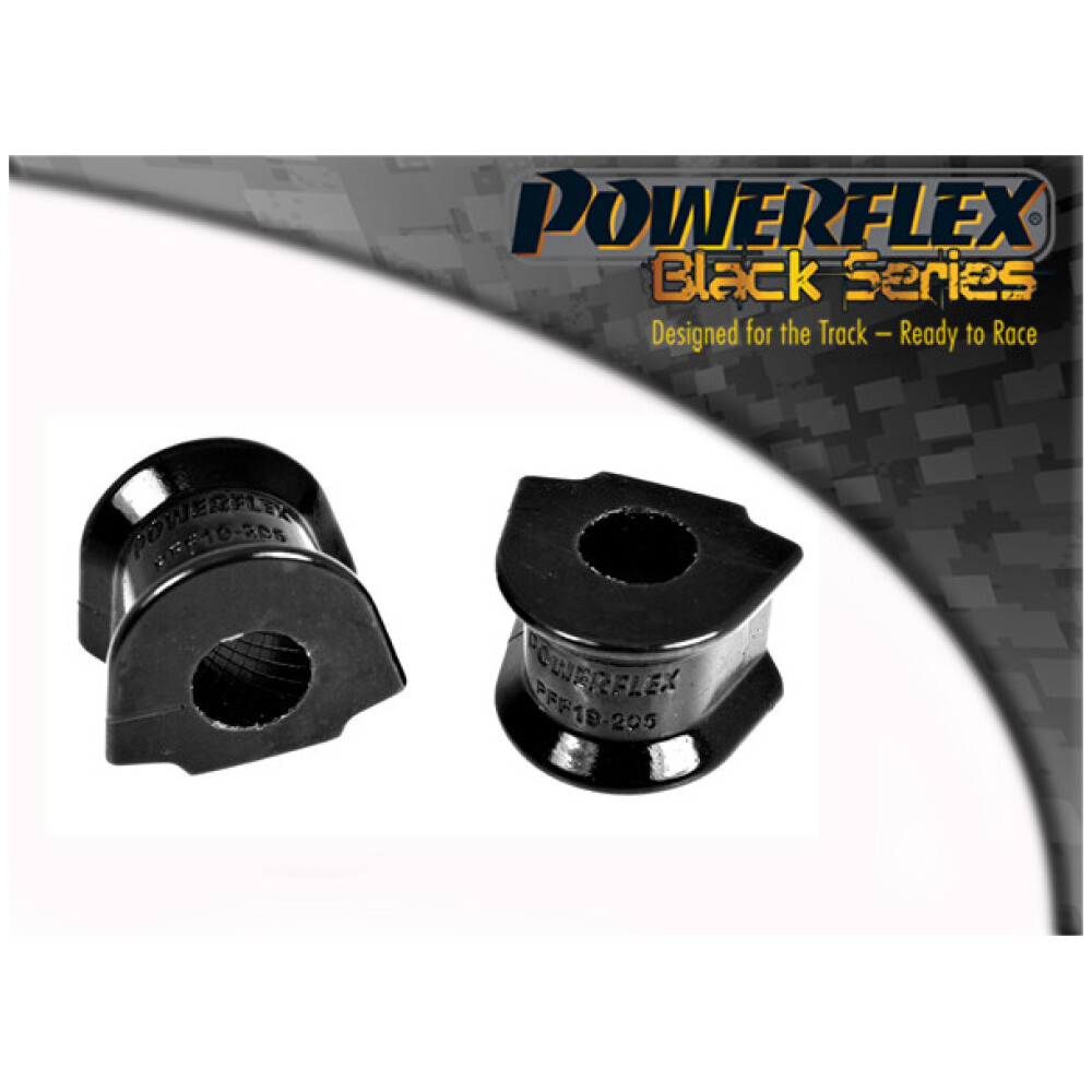 Powerflex Ford  Escort Mk3 & 4 incl. XR3i/RS1600i, Orion Mk1 & 2 (1980-1990)   Boccola di montaggio della barra antirollio anteriore 24 mm Fig.3 (2) PFF19-205BLK