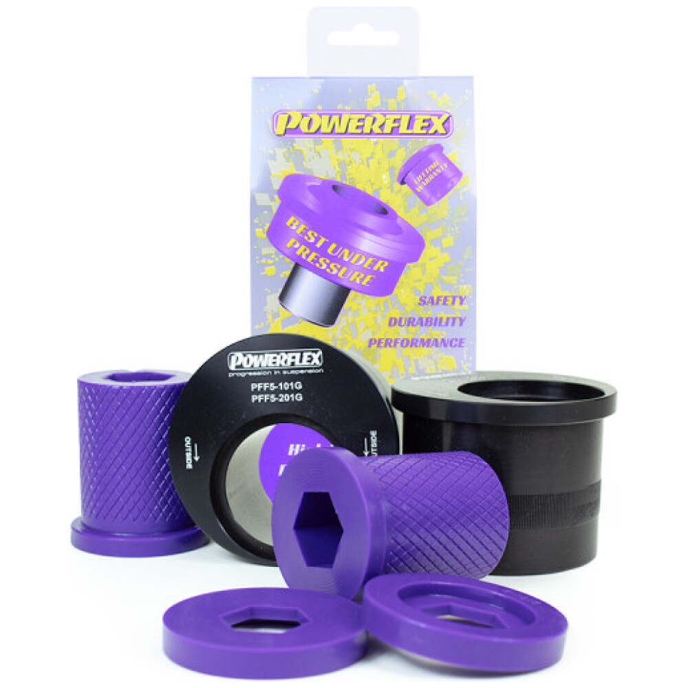 Powerflex Mini R50/52/53 Gen 1 (2000 - 2006)    Boccola posteriore del braccio oscillante anteriore, caster regolato Fig.1 (2) PFF5-101G