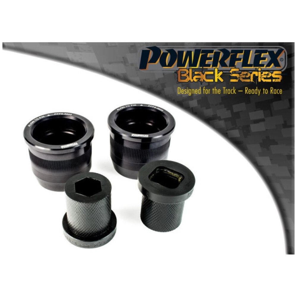 Powerflex BMW Serie 3 E30 incl. M3 (1982 - 1991)   Boccola posteriore del braccio oscillante anteriore (E46 Hybrid, esterno in alluminio) Fig.1 (2) PFF5-3603BLK