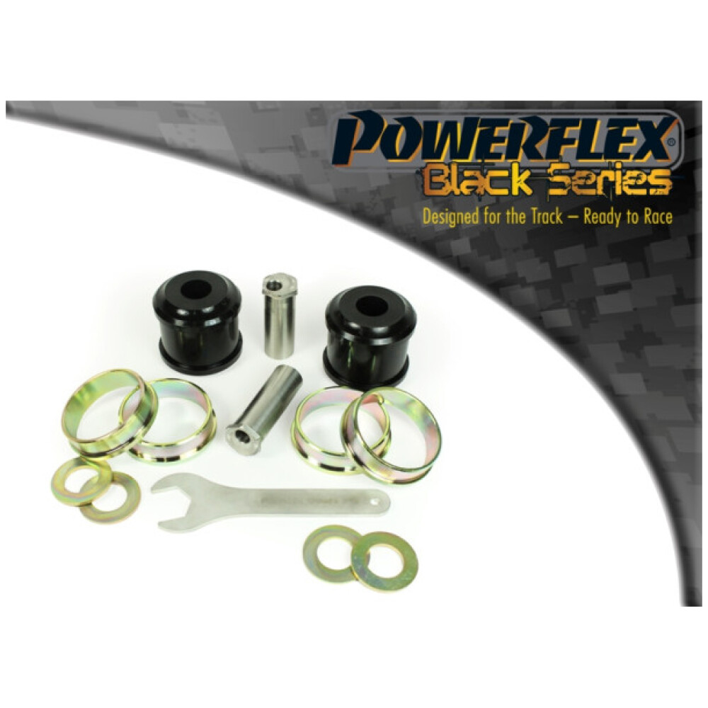 Powerflex BMW Serie 1 E81, E82, E87 & E88 (2004 - 2013)   Regolazione dell'inclinazione del braccio del raggio anteriore sulla boccola del telaio Fig.1 (2) PFF5-401GBLK