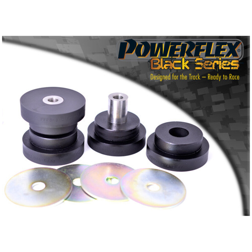 Powerflex BMW Serie 5  E39 520 to 530  Barra di collegamento inferiore anteriore alla boccola del telaio Fig.1 (2) PFF5-510BLK