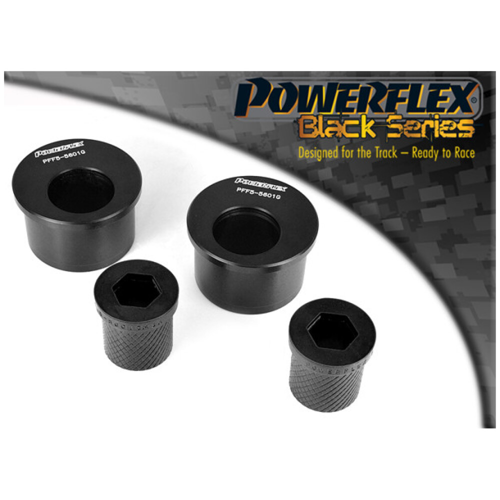 Powerflex BMW Serie 3  E46 M3 incl. CSL  Boccola posteriore del braccio oscillante anteriore, offset caster Fig.1 (2) PFF5-5601GM3BLK