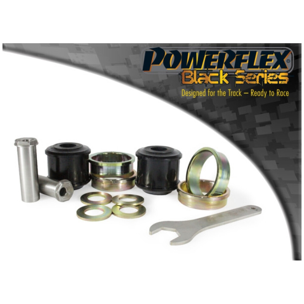 Powerflex BMW Serie 5  F10 Saloon / F11 Touring (2010-2017)  Braccio anteriore con boccola di collegamento al telaio, caster regolabile Fig.1 (2) PFF5-6001GBLK