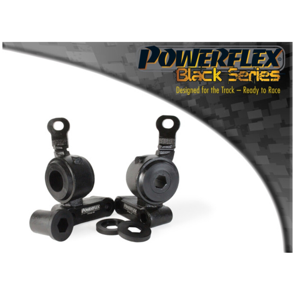 Powerflex Mini R50/52/53 Gen 1 (2000 - 2006)    Boccola e staffa posteriore del braccio oscillante anteriore Fig.1 (2) PFF5K-101BLK