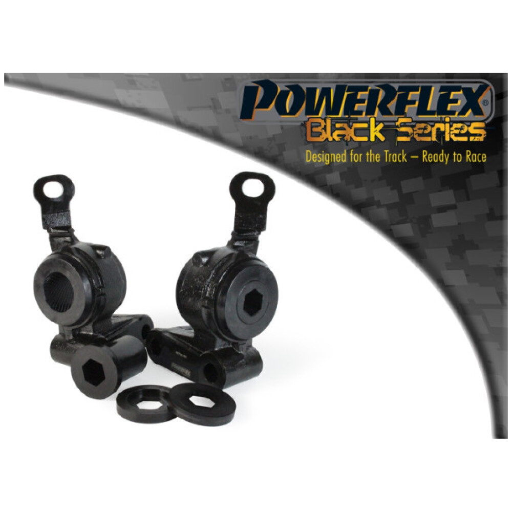 Powerflex Mini R55 Clubman Gen 1 (2007 - 2014)    Boccola e staffa posteriore del braccio oscillante anteriore Fig.1 (2) PFF5K-201BLK