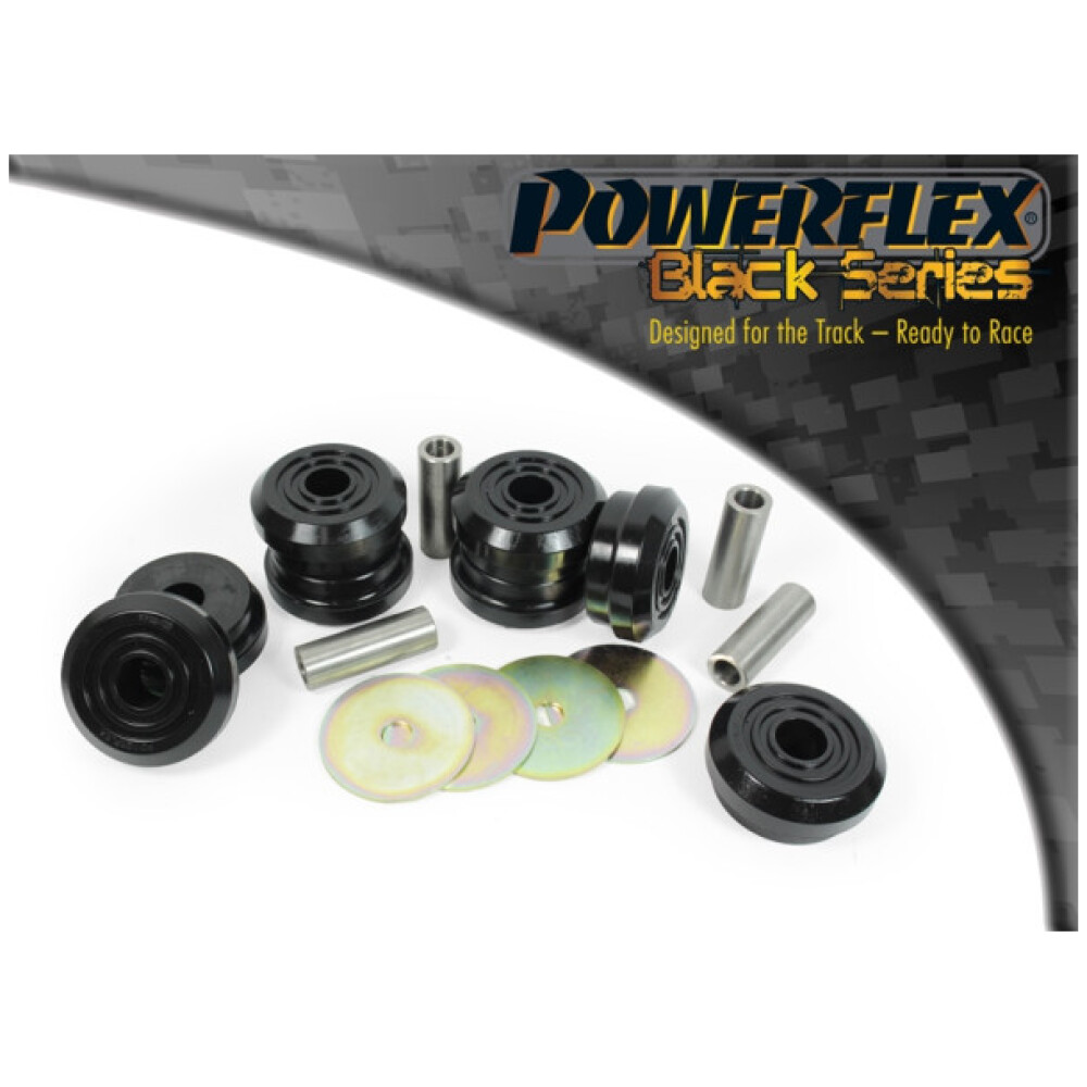 Powerflex Audi  80, 90 Quattro incl. Avant (1992-1996), S2 incl. Avant B4, RS2 B4 (1994-1996)   Boccola di montaggio del telaio ausiliario posteriore Fig.22 (4) PFR3-122BLK