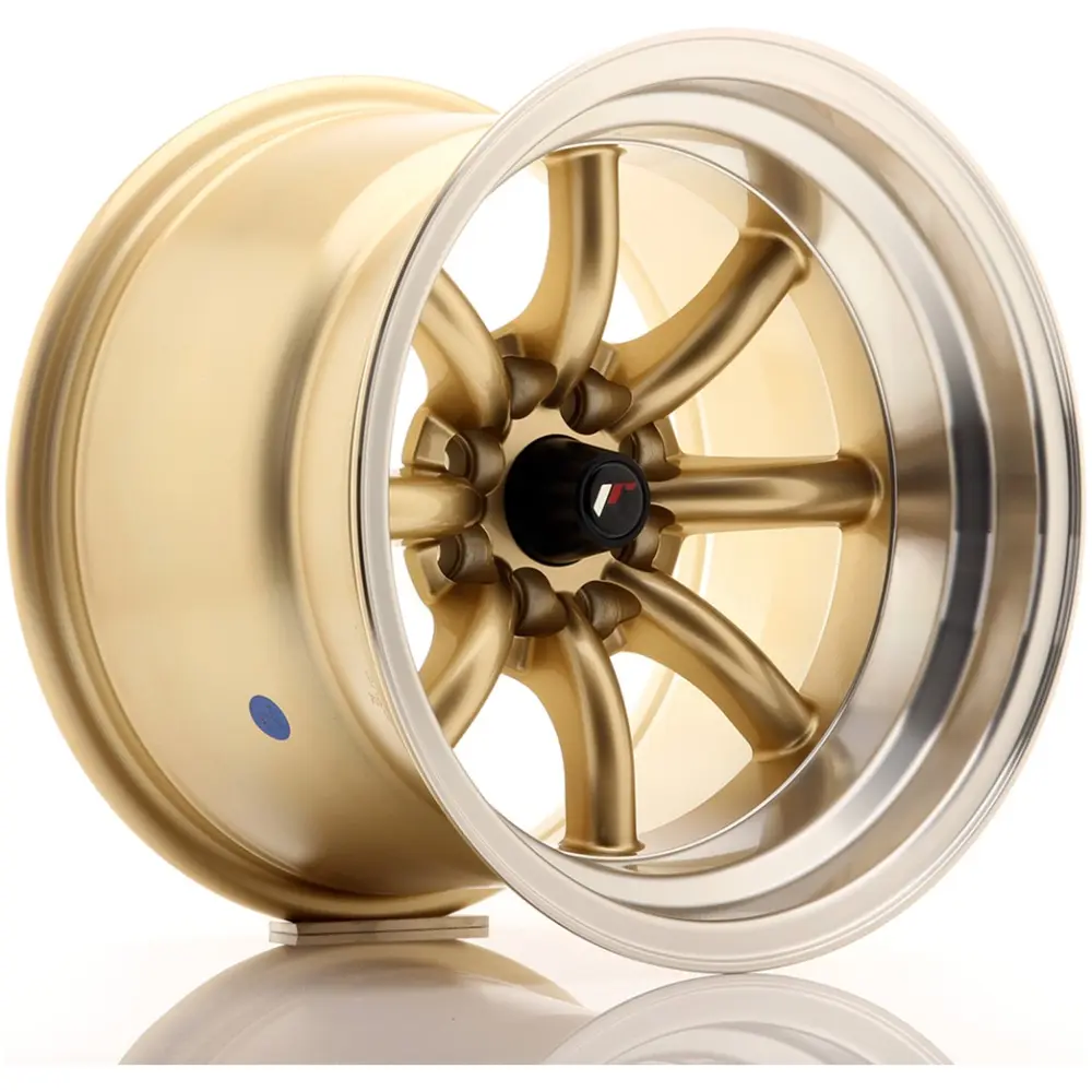 JR Wheels JR19 15x10,5 ET-32 4x100/114 Gold w/ Machined Lip