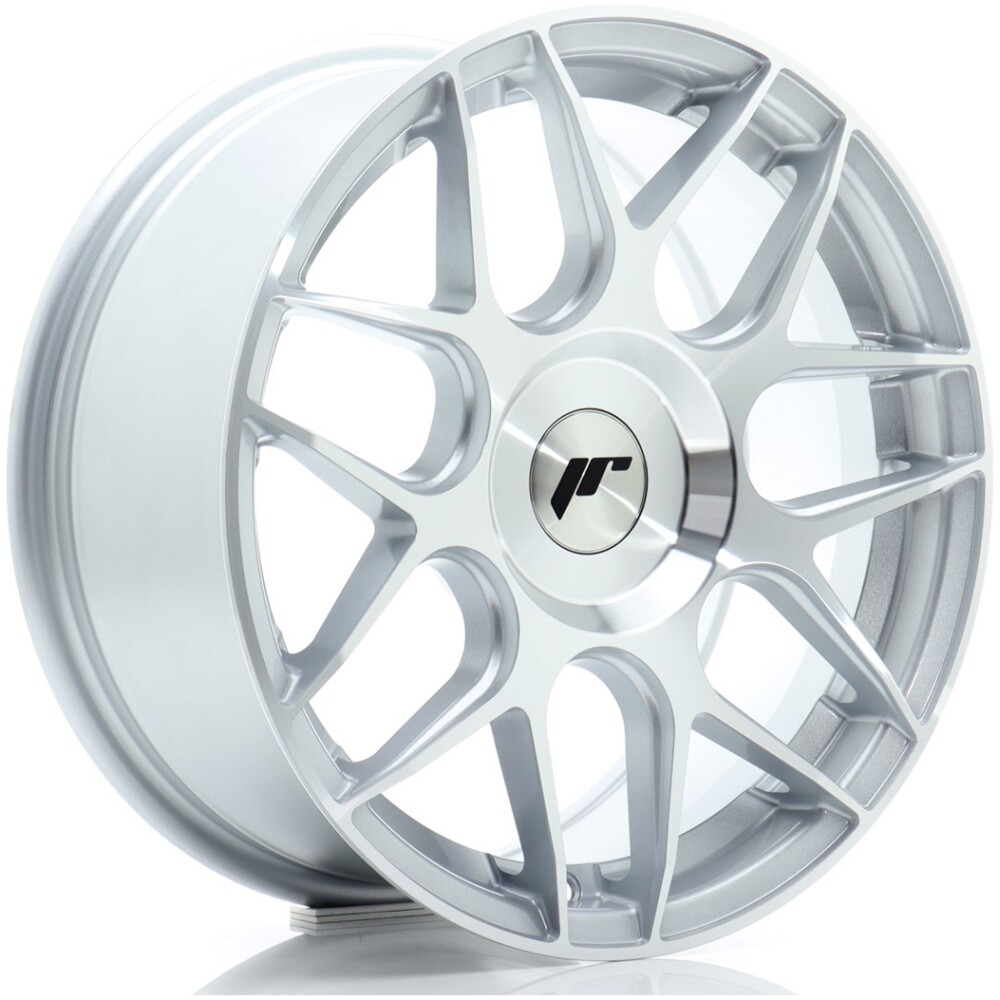 JR Wheels JR18 16x7 ET20-35 BLANK Silver Machined Face