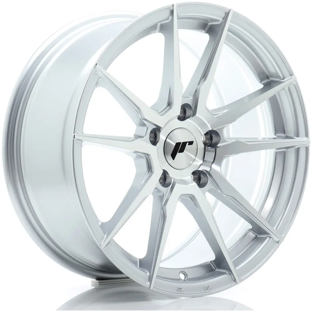 JR Wheels JR21 17x8 ET35 5x120 Silver Machined Face
