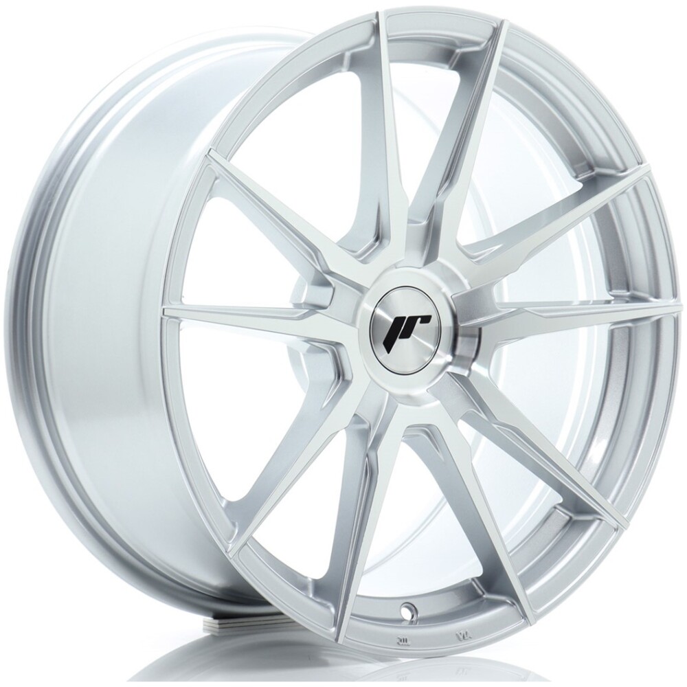 JR Wheels JR21 18x8 ET37 5x100 Silver Machined