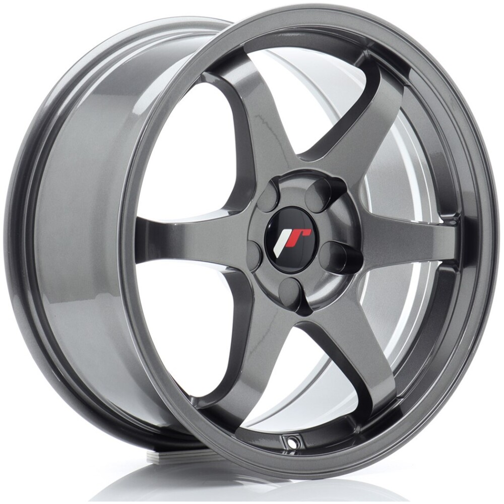 JR Wheels JR3 17x8 ET20-35 5H BLANK Gun Metal
