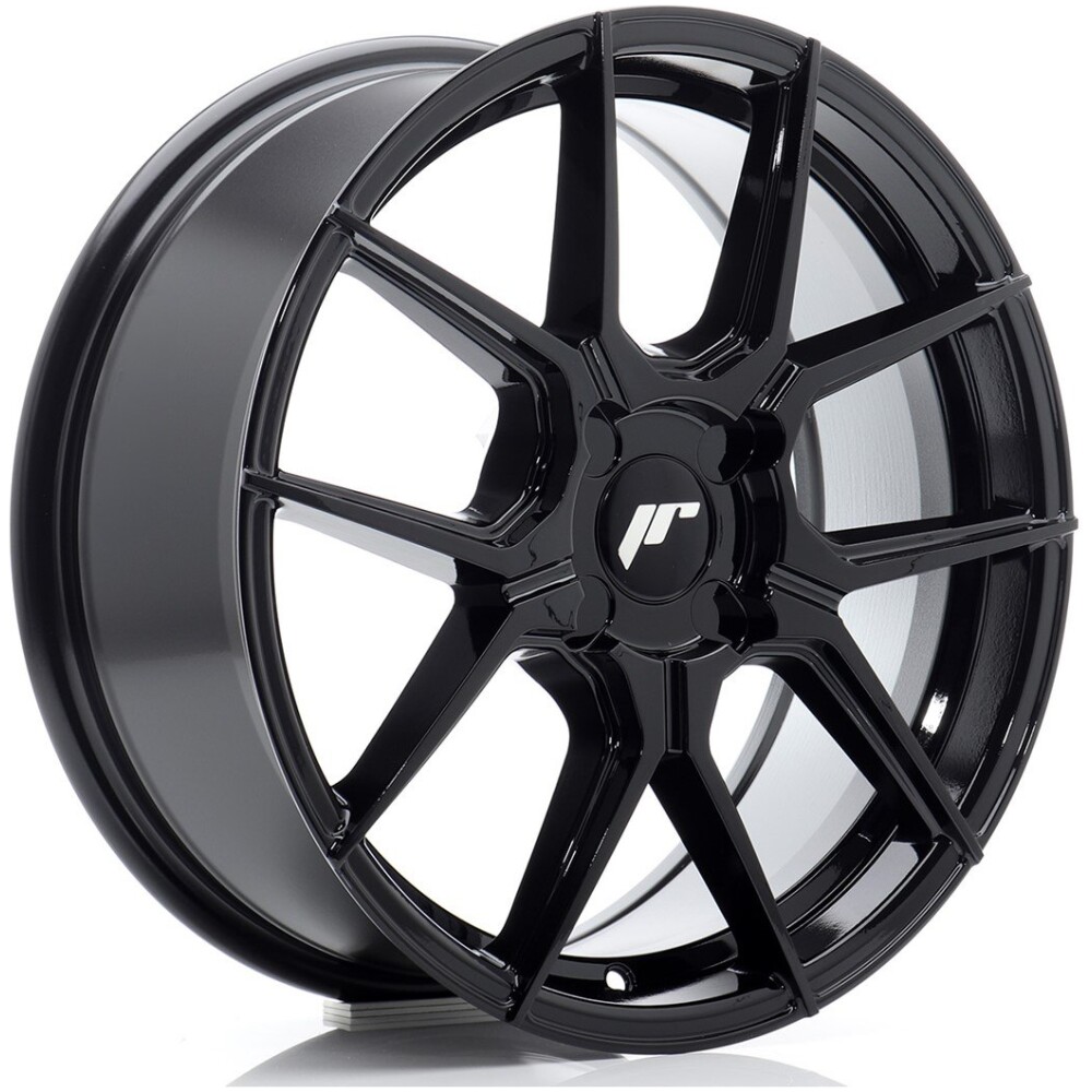 JR Wheels JR30 17x7 ET20-40 BLANK Gloss Black