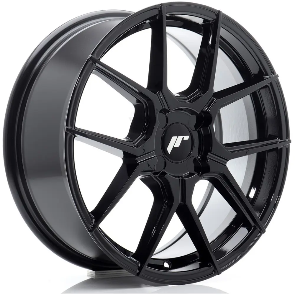 JR Wheels JR30 17x7 ET20-40 BLANK Gloss Black