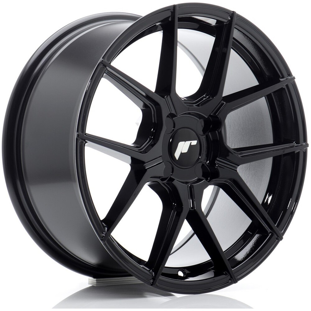 JR Wheels JR30 17x8 ET20-40 BLANK Gloss Black