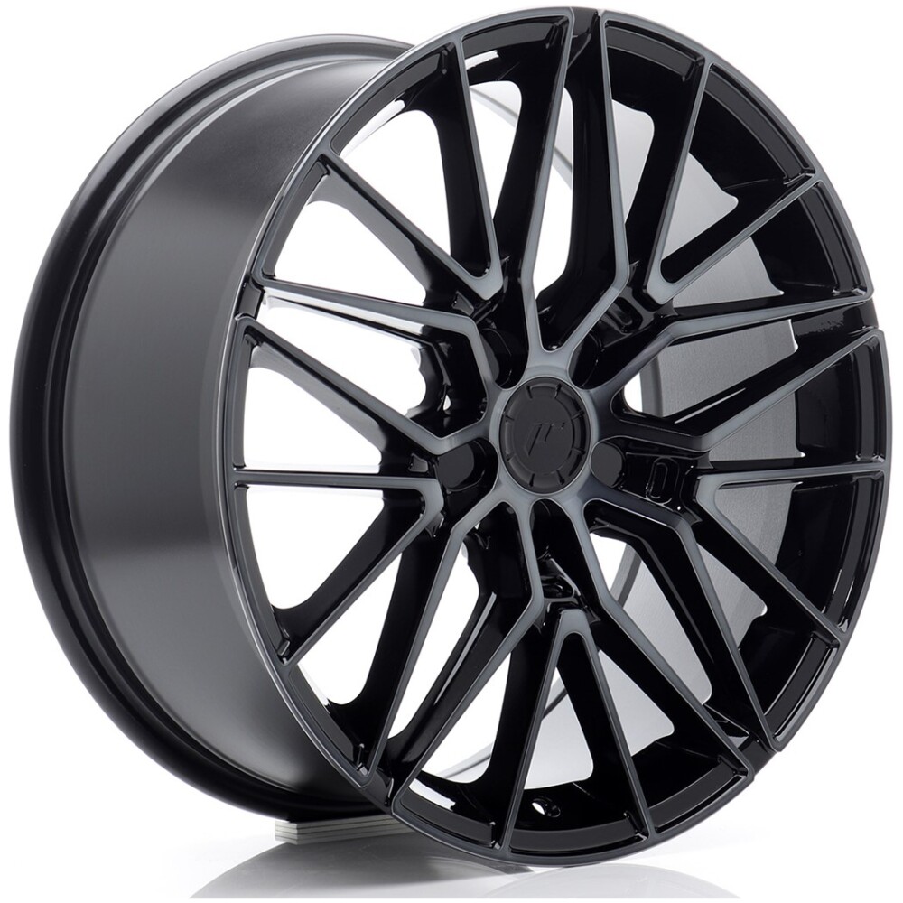 JR Wheels JR38 18x8 ET20-45 5H BLANK Black Machined w/ Tinted Face