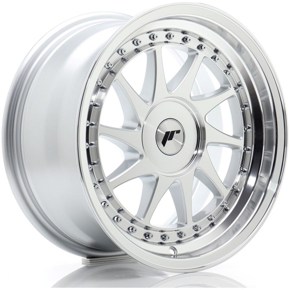 JR Wheels JR26 16x8 ET10-30 BLANK Silver Machined Face