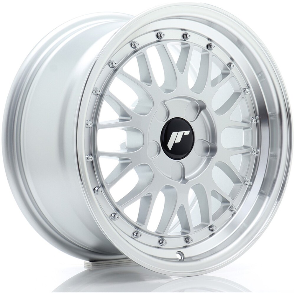 JR Wheels JR23 16x8 ET20-45 5H BLANK Hyper Silver w/ Machined Lip