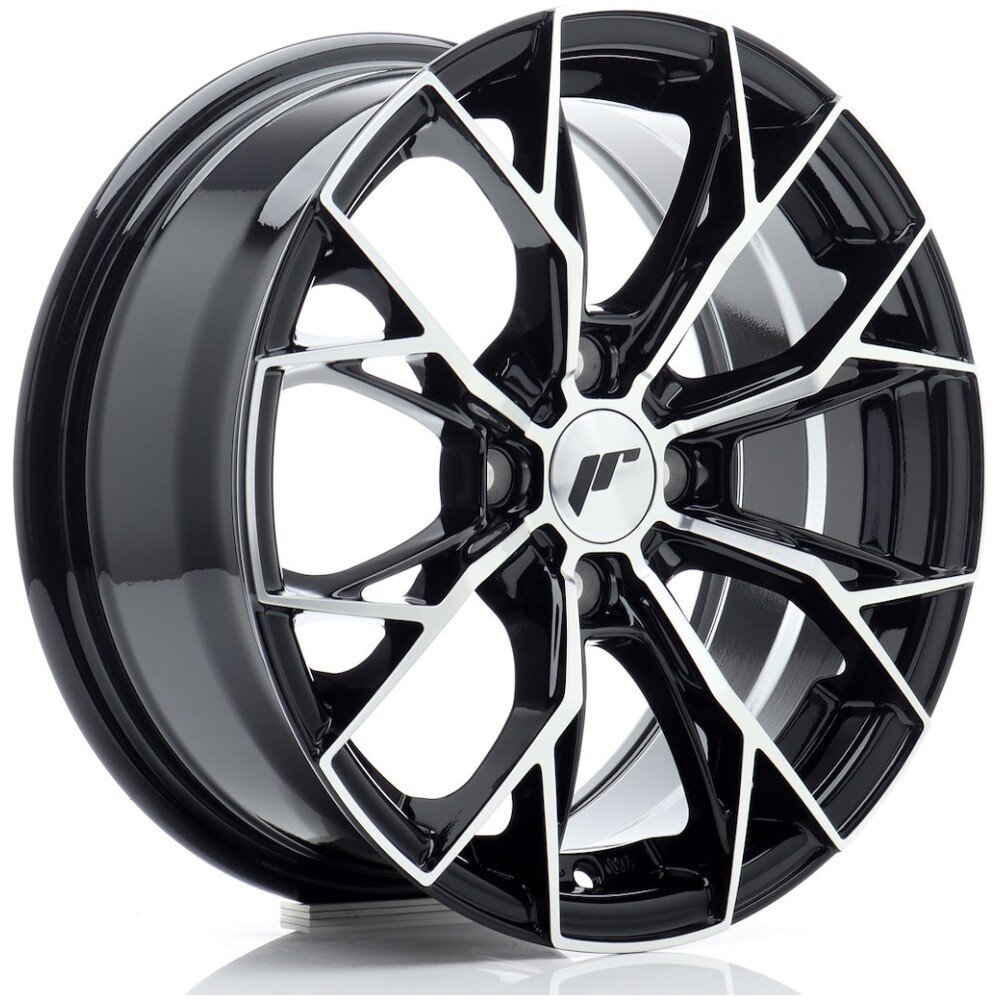 JR Wheels JR49 15x6,5 ET35 4x100 Gloss Black Machined Face