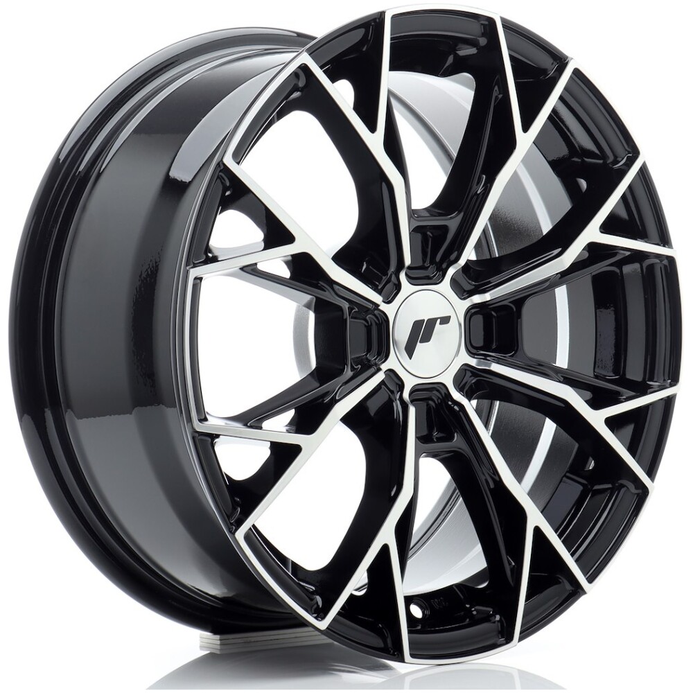 JR Wheels JR49 16x7 ET20-42 4H BLANK Gloss Black Machined Face