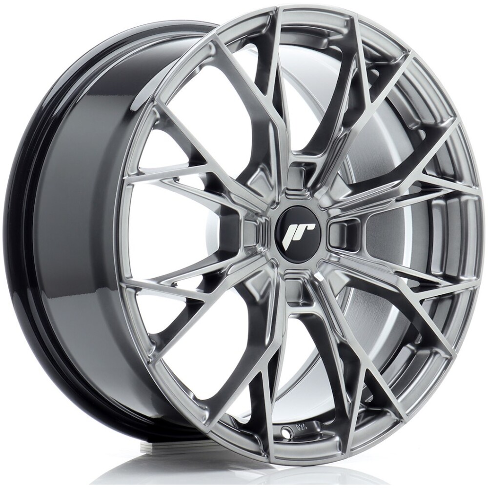 JR Wheels JR49 17x8 ET20-40 4H BLANK Hyper Black