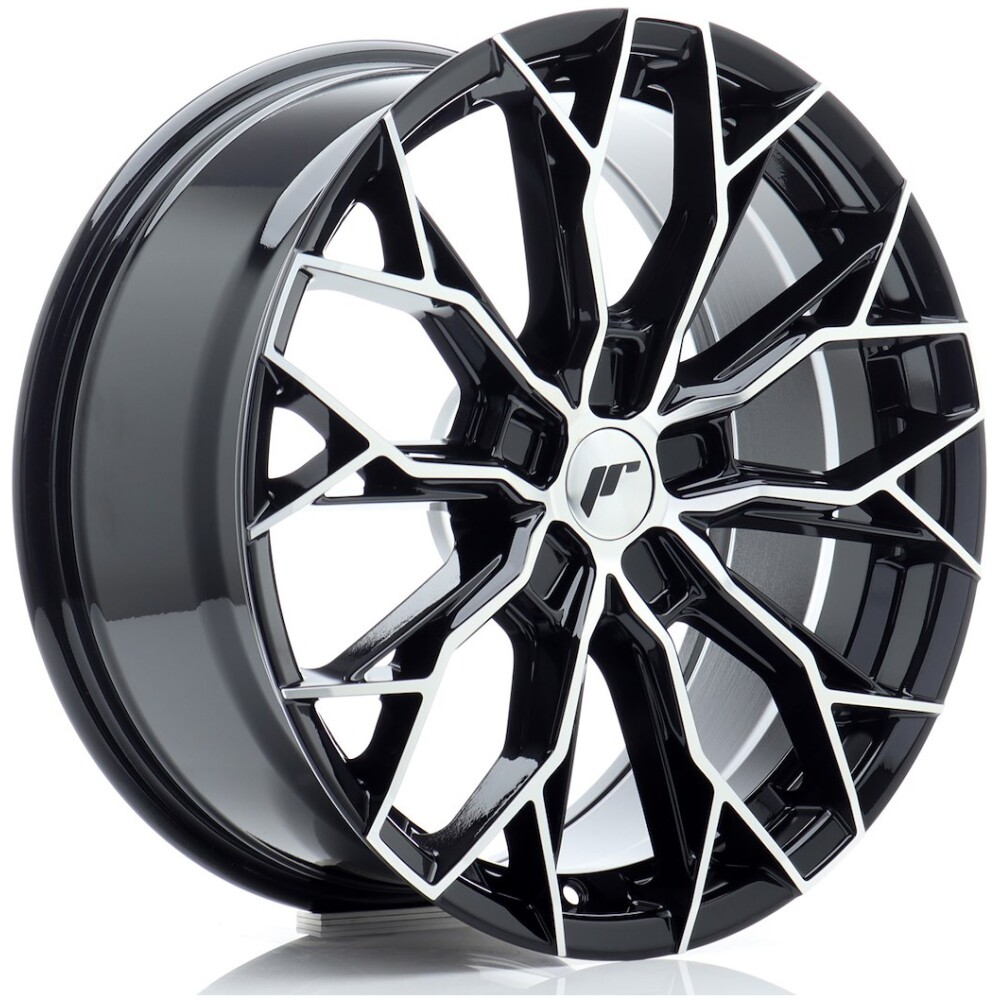 JR Wheels JR49 18x8 ET20-42 5H BLANK Gloss Black Machined Face