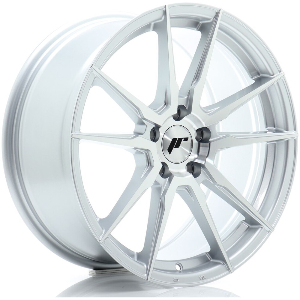 JR Wheels JR21 18x8 ET40 5x112 Silver Machined Face
