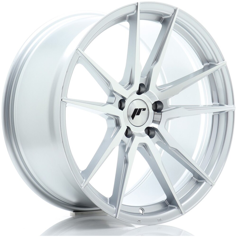 JR Wheels JR21 20x10 ET40 5x112 Silver Machined Face