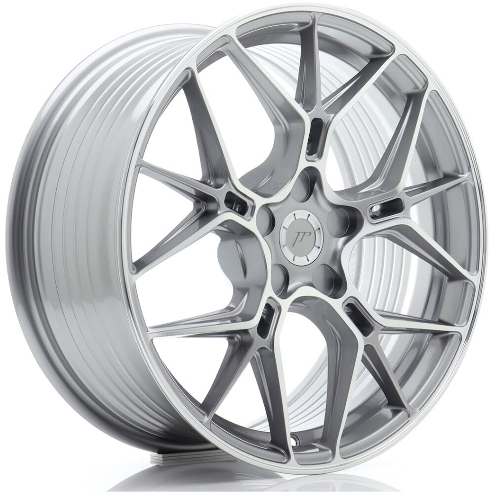 JR Wheels JR51 18x8 ET20-45 5H BLANK Titanium Machined Face